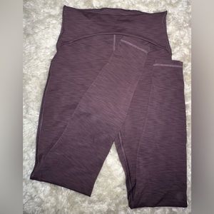 lululemon purple full length leggings with waist band (unsure of style name)